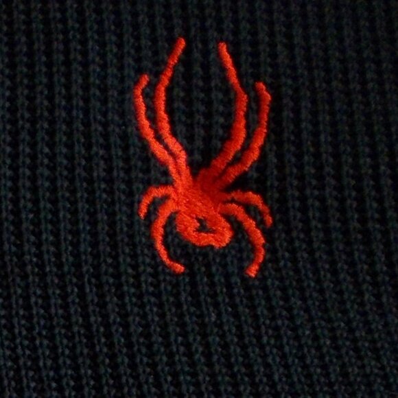 SPYDER Men's Black Fleece lined Pullover Sweater 1/4 zip Size XL - Picture 2 of 14